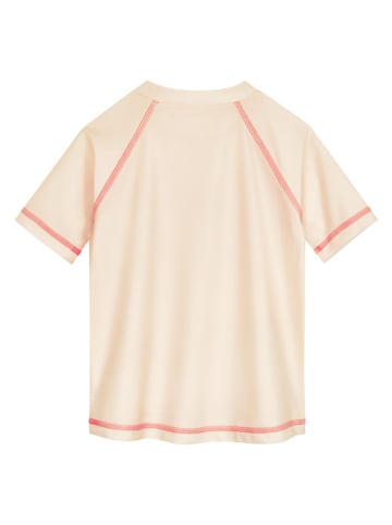 Playshoes Badeshirt "Surfbrett Palme" in Creme