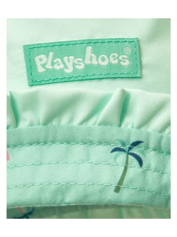 Playshoes Wende-Sonnenhut "Surfbrett Palme" in Mint