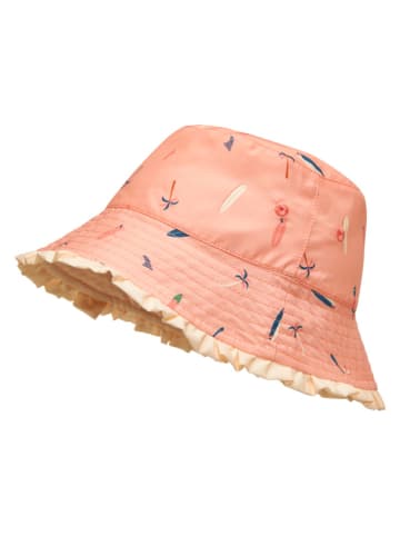 Playshoes Omkeerbare zonnehoed "Surfbrett Palme" lichtroze