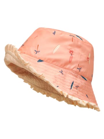 Playshoes Omkeerbare zonnehoed "Surfbrett Palme" lichtroze