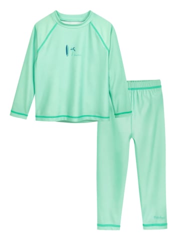 Playshoes 2tlg. Badeoutfit "Surfbrett Palmen" in Mint