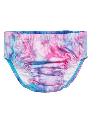 Playshoes Pieluszka kąpielowa "Batik" w kolorze niebiesko-jasnoróżowym