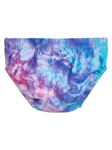 Playshoes Pieluszka kąpielowa "Batik" w kolorze niebiesko-jasnoróżowym