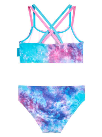 Playshoes Bikini "Batik" blauw/lichtroze