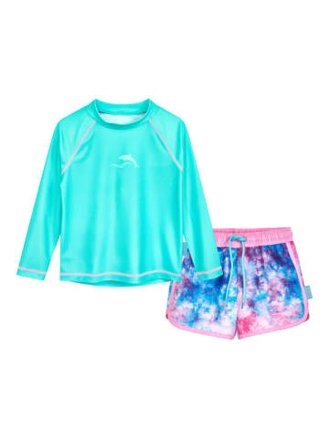 Playshoes 2tlg. Badeoutfit "Batik" in Blau