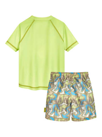 Playshoes 2-częściowy zestaw kąpielowy "Wave" w kolorze zielonym