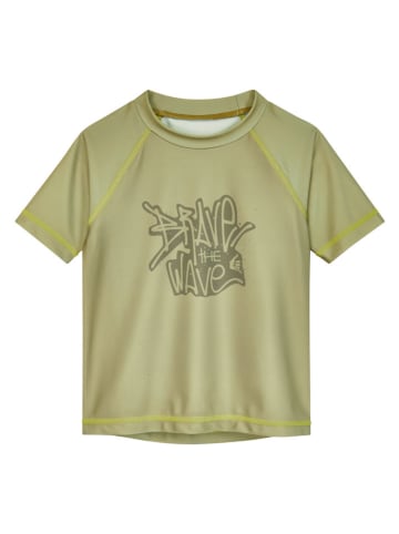 Playshoes Badeshirt "Wave" in Khaki