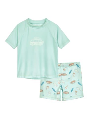 Playshoes 2tlg. Badeoutfit "Surf-Bus" in Mint