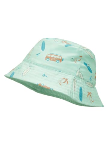 Playshoes Omkeerbare zonnehoed "Surf-Bus" mintgroen