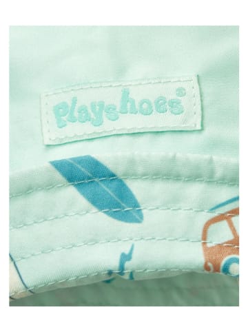 Playshoes Omkeerbare zonnehoed "Surf-Bus" mintgroen