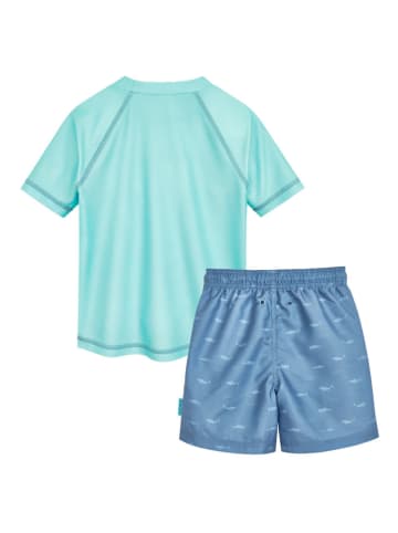 Playshoes 2tlg. Badeoutfit "Hai" in Blau