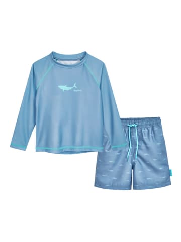 Playshoes 2-częściowy zestaw kąpielowy "Shark" w kolorze niebieskim