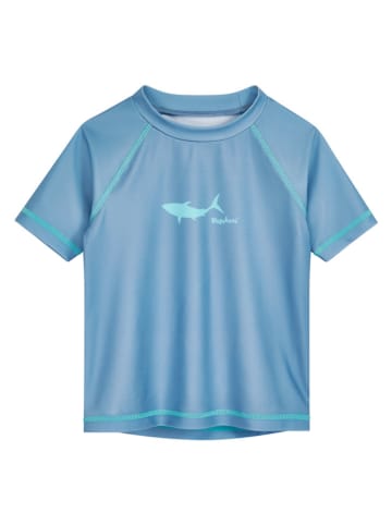 Playshoes Koszulka kąpielowa "Shark" w kolorze niebieskim