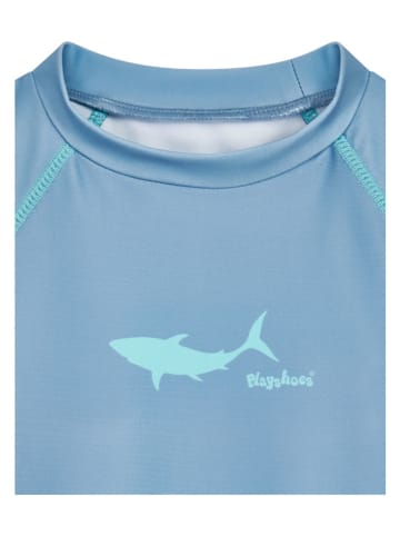Playshoes Zwemshirt "Hai" blauw