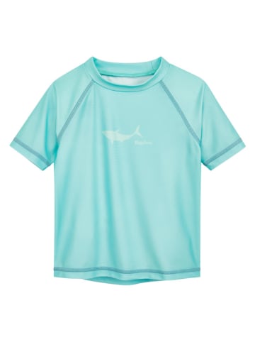 Playshoes Badeshirt "Hai" in Hellblau