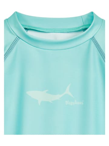 Playshoes Koszulka kąpielowa "Shark" w kolorze błękitnym