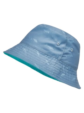 Playshoes Wende-Sonnenhut "Hai" in Blau