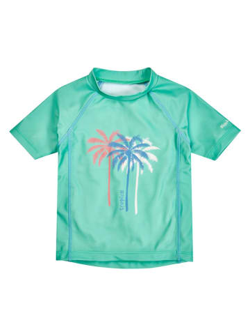 Playshoes Koszulka kąpielowa "Palms" w kolorze miętowym