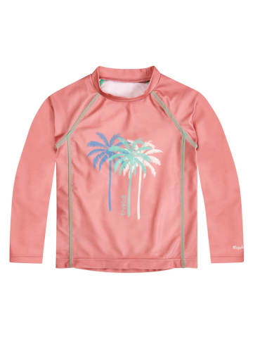 Playshoes Koszulka kąpielowa "Palms" w kolorze koralowym