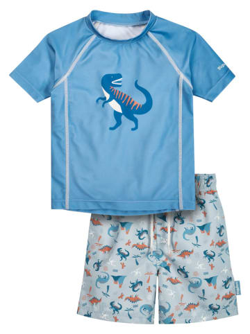 Playshoes 2tlg. Badeoutfit "Dino" in Blau