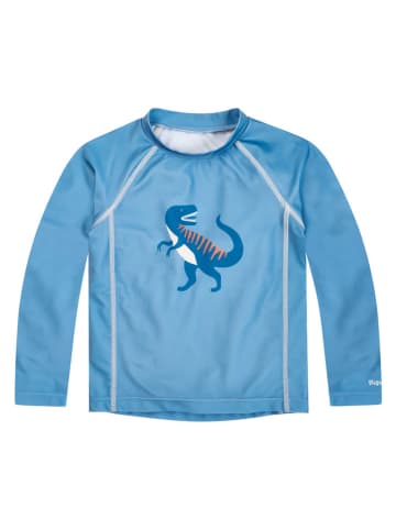 Playshoes Koszulka kąpielowa "Dino" w kolorze niebieskim