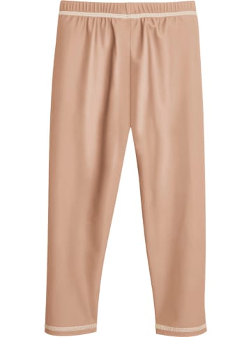 Playshoes Legginsy kąpielowe w kolorze beżowym