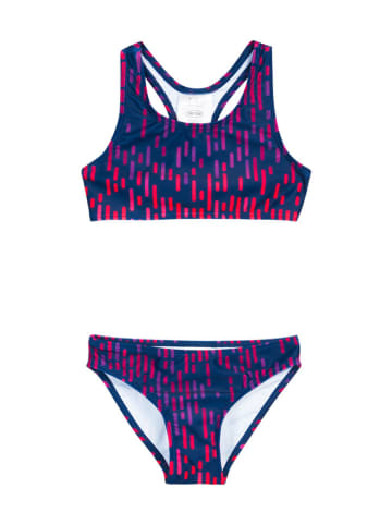 Playshoes Bikini w kolorze granatowo-różowo-fioletowym