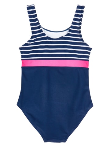 Playshoes Badpak donkerblauw/roze