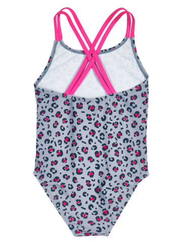 Playshoes Badeanzug in Grau/ Pink
