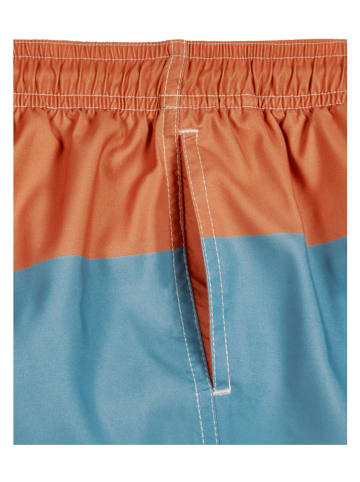 Playshoes Zwemshort "Color Block" blauw/oranje/crème