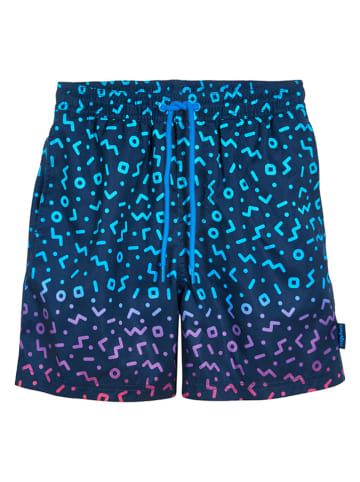 Playshoes Badeshorts in Blau/ Lila