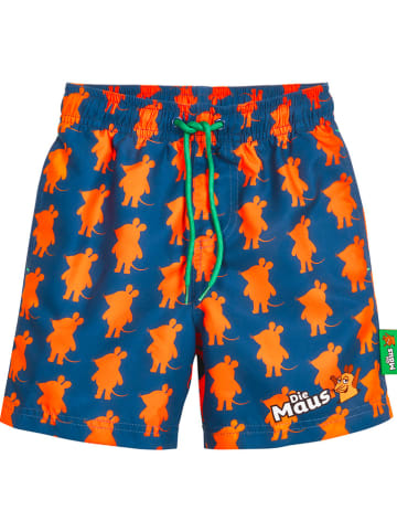 Playshoes Zwemshort blauw/oranje