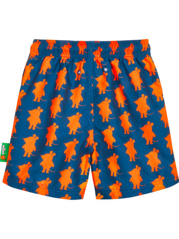 Playshoes Zwemshort blauw/oranje