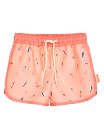 Playshoes Badeshorts "Surfbrett Palme" in Orange