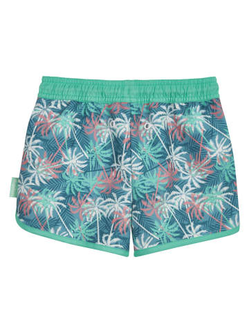 Playshoes Zwemshort "Palmen" groen/blauw