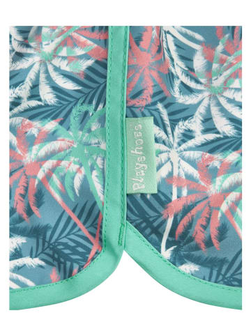 Playshoes Zwemshort "Palmen" groen/blauw