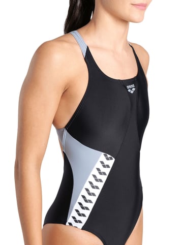 Arena Badeanzug in Schwarz/ Grau