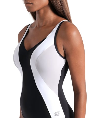 Arena Badeanzug in Schwarz/ Weiß