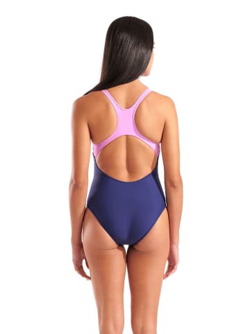Arena Badeanzug in Dunkelblau/ Rosa
