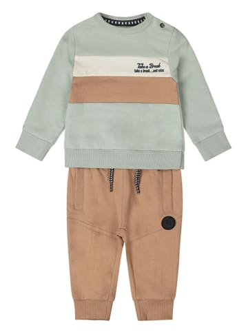 Dirkje 2tlg. Outfit in Hellgrün/ Hellblau