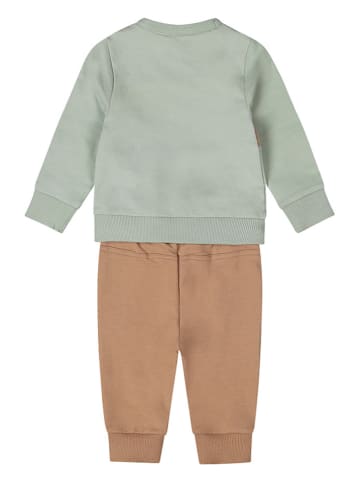 Dirkje 2-delige outfit lichtgroen/lichtblauw