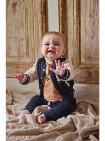 Dirkje 3tlg. Outfit in Orange/ Dunkelblau/ Creme