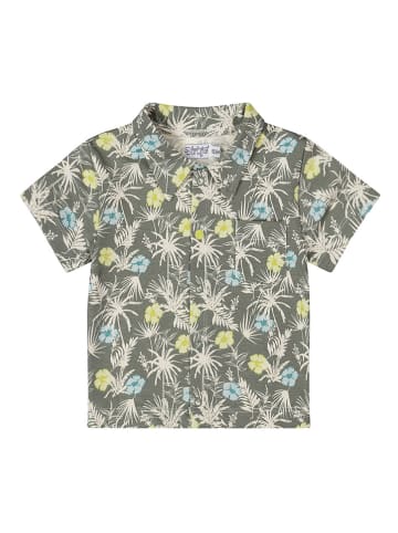 Dirkje Hemd in Khaki/ Blau/ Gelb