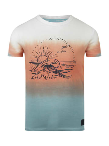 Koko Noko Shirt wit/oranje/lichtblauw