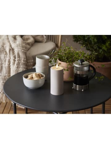 STAR Trading 2er-Set: LED-Stumpenkerzen in Beige - (H)17,5 x Ø 7,5 cm