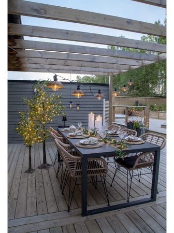 STAR Trading Świeca LED "Rak" w kolorze białym - wys. 37,5 x Ø 10 cm