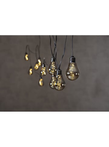 STAR Trading LED-Girlande "Battery" in Grau - (L)360 cm