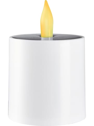 STAR Trading Solar-Kerze "Saul"in Warmweiß - (H)11,5 cm
