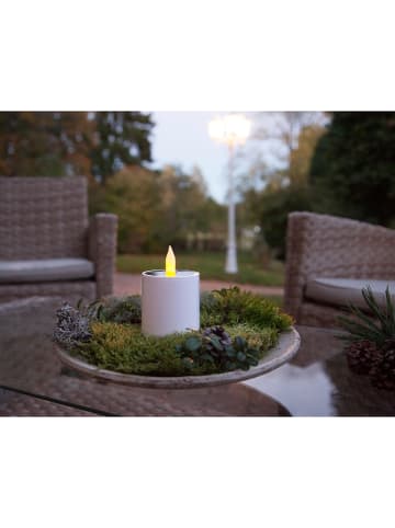 STAR Trading Solar-Kerze "Saul"in Warmweiß - (H)11,5 cm