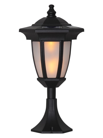 STAR Trading LED-Solar-Laterne "Flame" in Schwarz - (H)63 cm